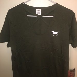 PINK Strappy T-Shirt